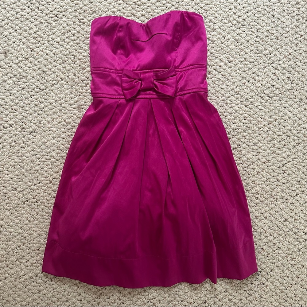 Ruby Rox Vibrant Pink Strapless Dress